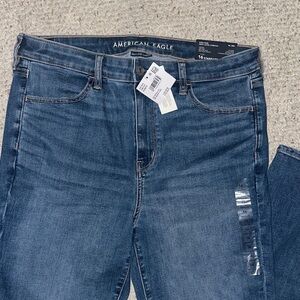 American Eagle Outfitters High Rise Dark Blue Jeans